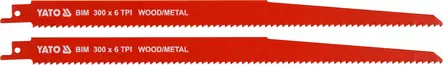2 kpl/pkt, 300 mm, 6 TPI - BLADE - YT-33935 - 1