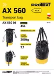 Probelt AX560 45L Lifting Bag for Scaffold Parts PVC 150 kg 65x30 cm - Bags and Backpacks - AX560_45 - 2
