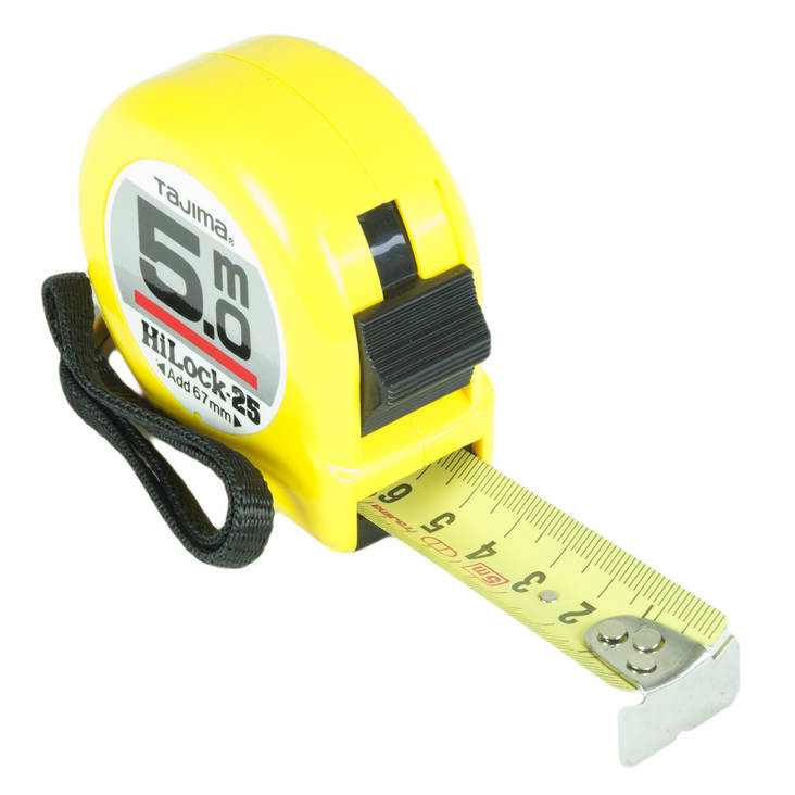 Tape measure 5m/25mm Tajima Hi-Lock - Mittaus - 75701005 - 1