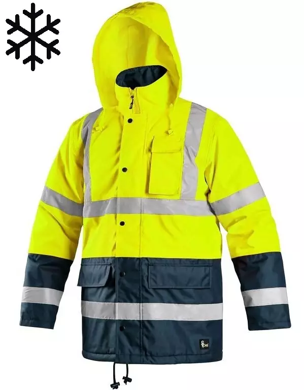 CXS Oxford Hi-Vis Winter Jacket WP - High Visibility Winter Jackets EN ISO 20471 Class 1–3 - 1110-005-155 - 1