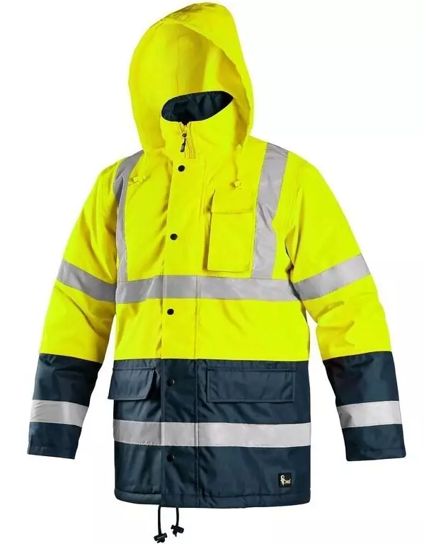 CXS Oxford Hi-Vis Winter Jacket WP - High Visibility Winter Jackets EN ISO 20471 Class 1–3 - 1110-005-155 - 1