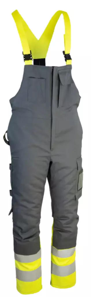 Dimex 6445 Multi winter bib overalls pants with chemical protection - FLAME RESISTANT TROUSERS - 6445 - 1