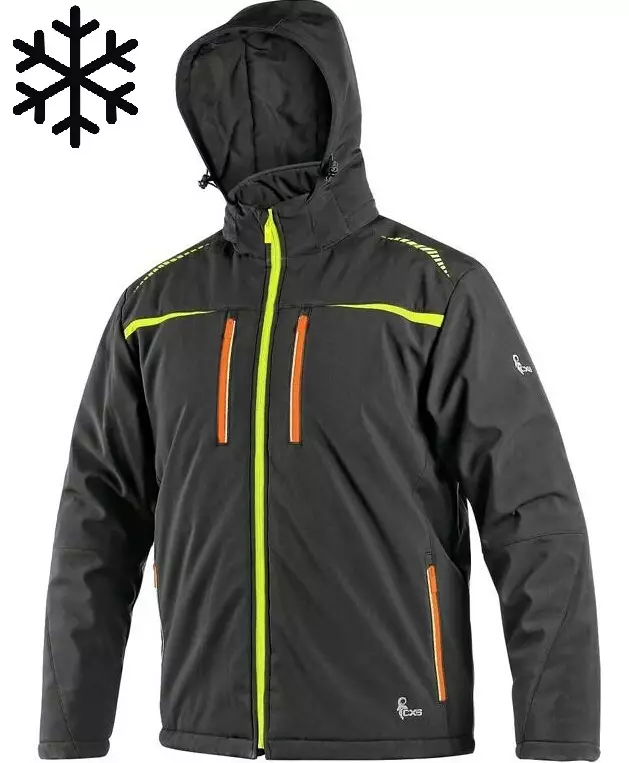 CXS Norfolk Winter Jacket black 100% polyester Water repellent