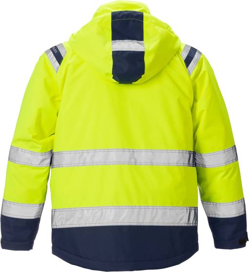 Fristads Kansas Workwear 119626 High Viz Airtech Winter Jacket, Hi-vis Red/ Black - View #3