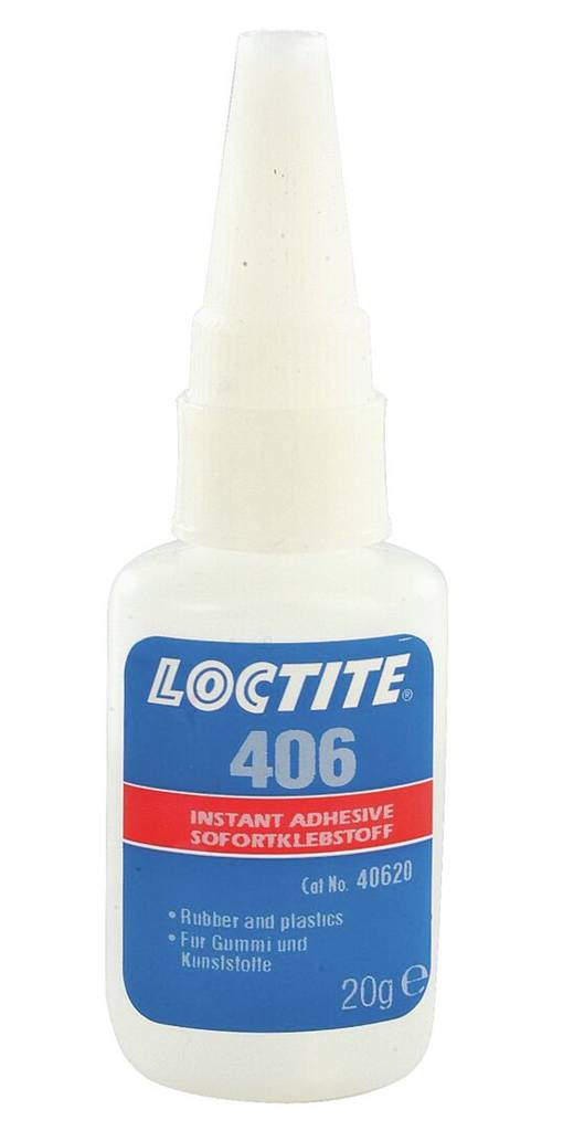 Loctite 406 pikaliima 20g nopeasti kovettuva superliima Teollinen Läpinäkyvä - Kiinnitys - 406 - 1