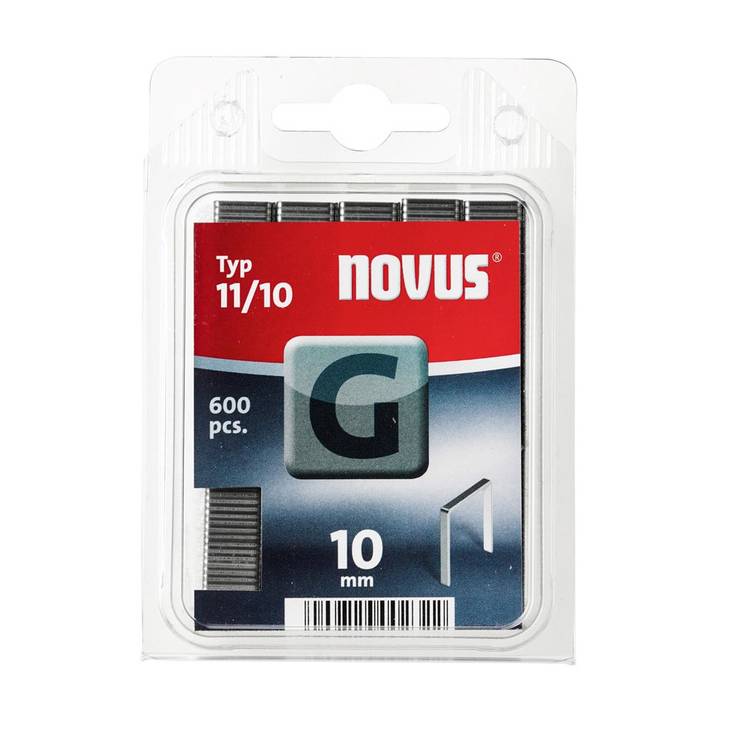 NOVUS G singles size 10mm 600 pcs - Screw hooks, tapes, staplers - N042-0386 - 1