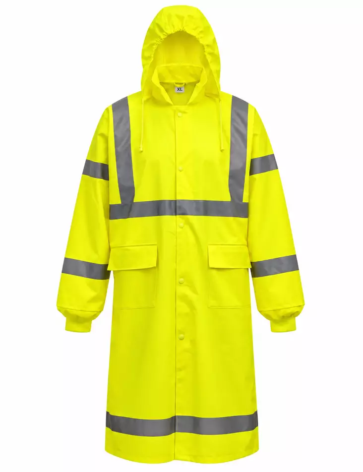 Bosafety Long high visibility rain jacket - Rain Jackets for Work - RC-106 - 1
