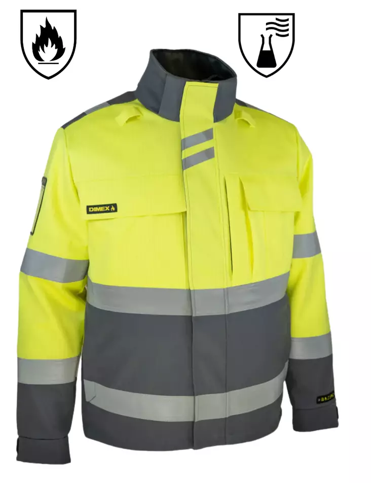 DIMEX 6446 Multi summer jacket, hi-vis, flame and chemical protection - FLAME RESISTANT JACKETS - 6446 - 1