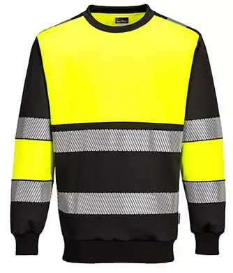 Portwest PW376 Hi-Vis College jumper LK1 - HIVIS SWEATSHIRT | FLEECE - PW376 - 1