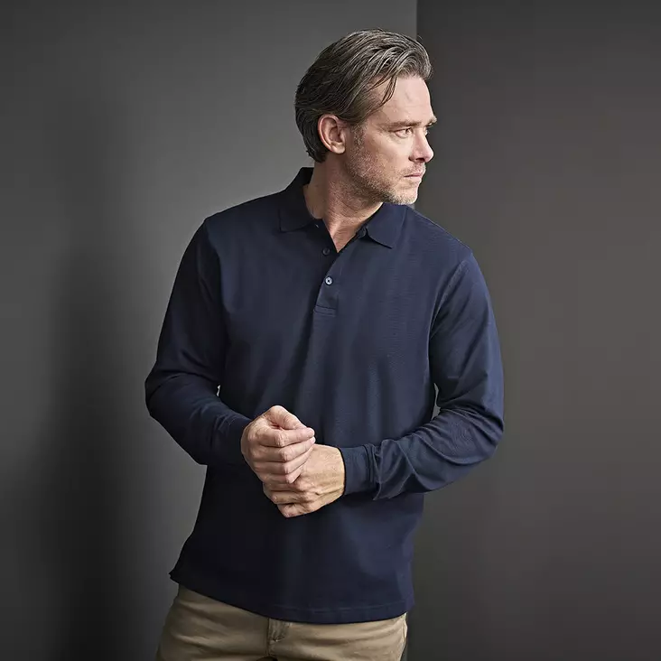 TeeJays Luxury Stretch Long Sleeve Polo - Pikeepaidat - 1406 - 1