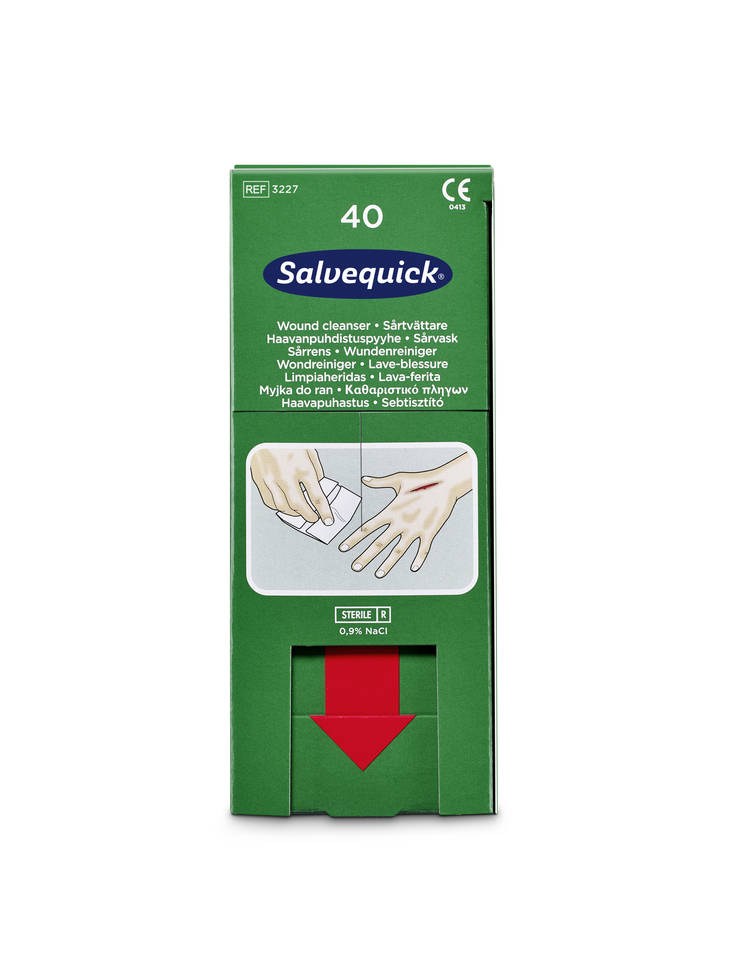 Cederoth Wound wipe, 40 pcs/box - Plaster Dispensers and Refill Packs - 3227 - 1