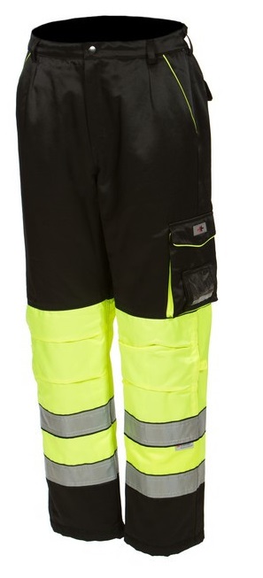 Priha 4077 Hi-Vis Winter pants yellow/mu - WINTER TROUSERS - 4077 - 1