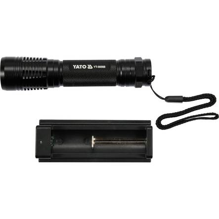 Yato XPG3 Flashlight rechargeable - HAND & WORKSITE LIGHTS - YT-08568 - 2