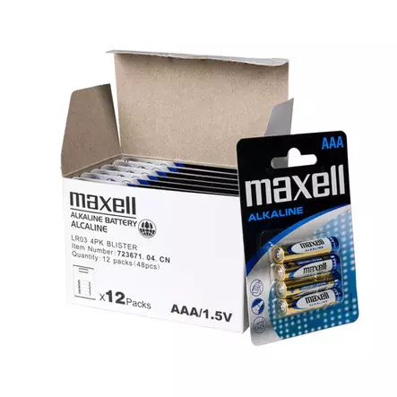 48 kpl/pkt - LIGHTING ACCESSORIES - Maxell-AAA-48 - 1
