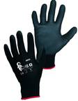 CXS Brita Nylon finger PU surface black - Pinnoitetut työkäsineet - 3440-001-8 - 1
