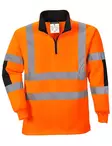 Portwest B308 High Visibility Quarter Zip Sweatshirt (Xenon) - HIVIS SWEATSHIRT | FLEECE - B308 - 2