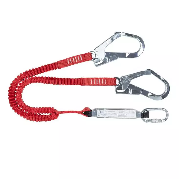 Probelt 722NYE Henkilövarmistin 2x2m Liitosköysi Teräskoukulla max 100kg - Henkilövarmistimet max 2m - 810908 - 1