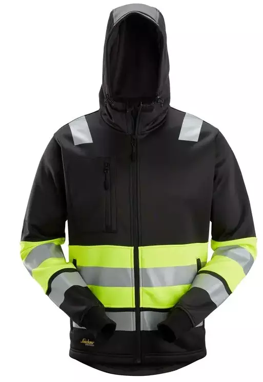 Snickers 8038 Hi-Vis Fleece Hoodie LK1 - HIVIS SWEATSHIRT | FLEECE - 8038 - 1