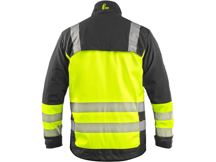 CXS Naos Jacket Stretch Work High Visibility Class 1 Yellow/Black