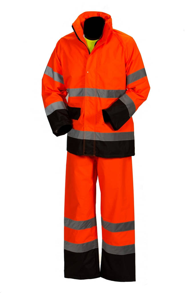 Priha 4309 Hi-Vis Rain suit orange LK3 - Sadeasut - 4309 - 1