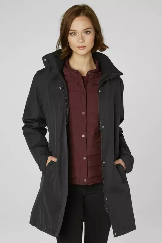 Aden Naisten kevyt topattu pitkä takki - Naisten Takit - HH62649 - 1