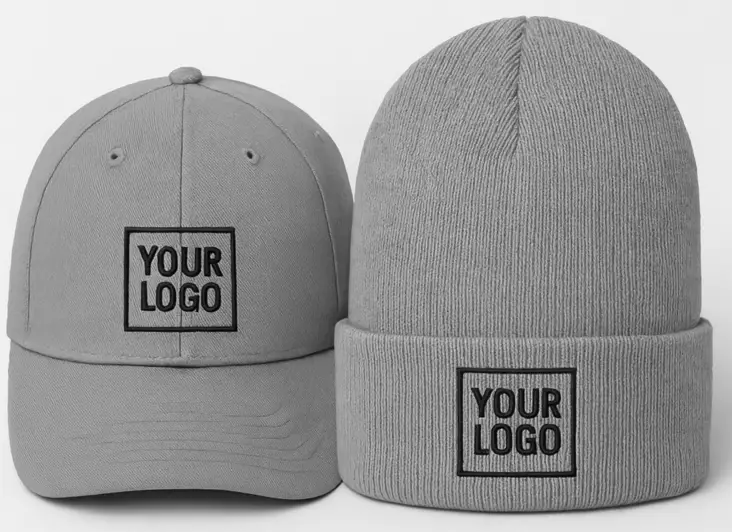 Embroidered beanies with company logo – Protecton Oy