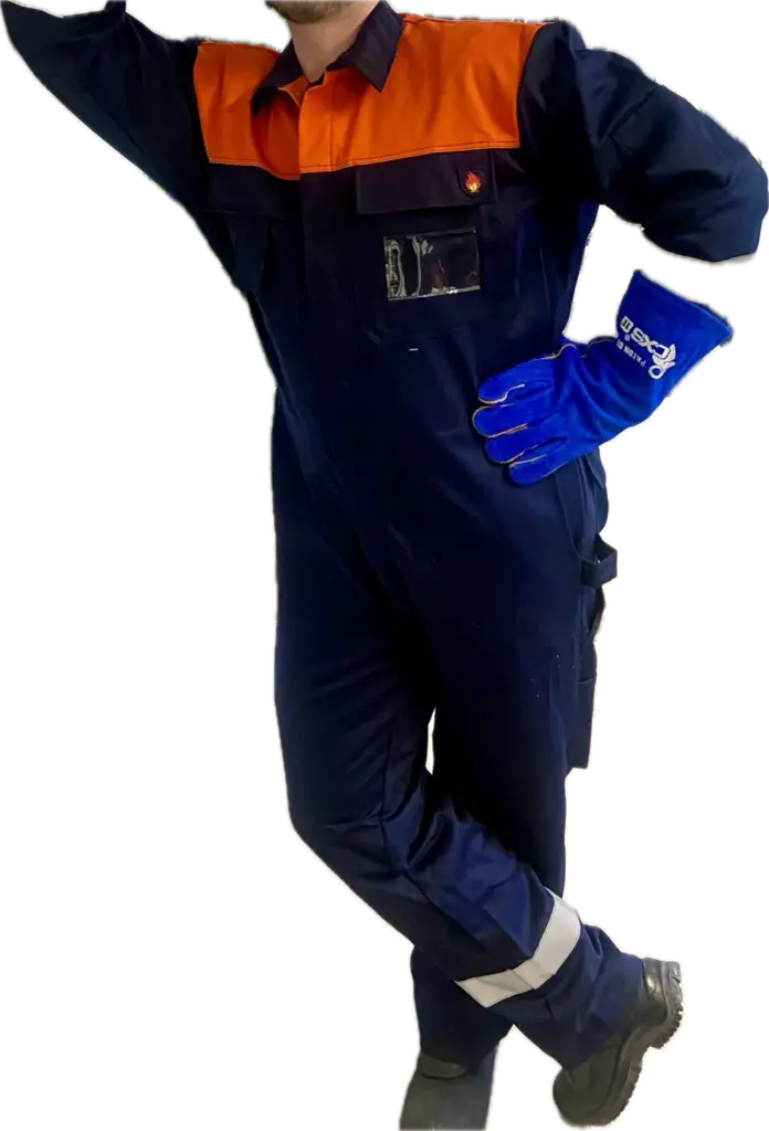 Fireproof Welder's Overalls Iowa - FLAME RESISTANT COVERALL - 01-3282-Iowa - 1