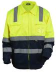 Vizwell VWTC06 Hi-Vis Work Jacket Yellow/Black - JACKETS HIVIS - VWTC06BYB - 1