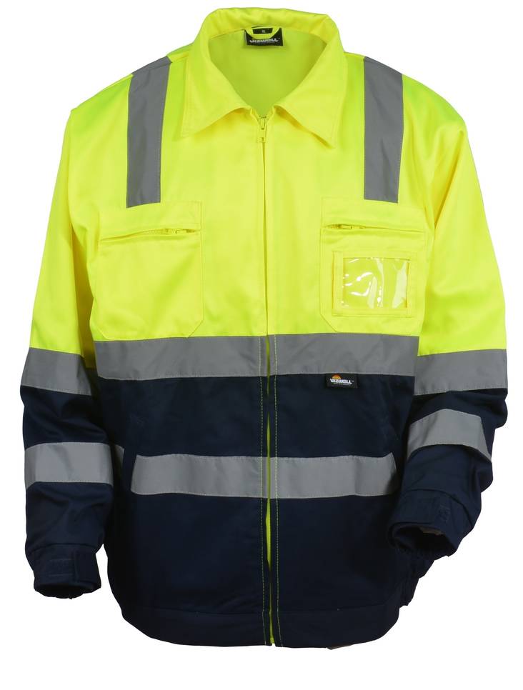 Vizwell VWTC06 Hi-Vis Work Jacket Yellow/Black - JACKETS HIVIS - VWTC06BYB - 1