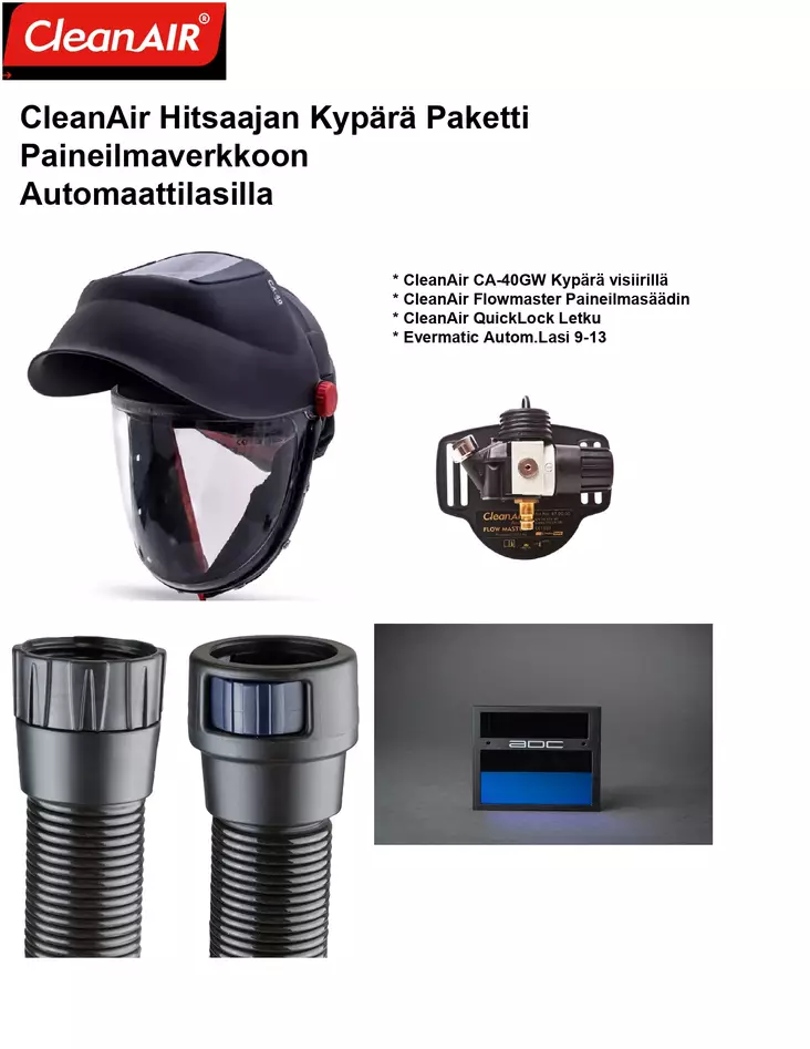 CA-40GW| Flowmaster| 9-13 din - Powered air purifying respirator - CAWELD_PRESSURE - 1