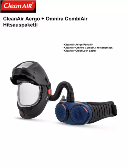 CleanAIR Omnira Hitsaajan paketti - Moottoroidut puhallinsuojaimet - CAWELD2.PACK - 1