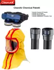 CleanAIR Chemical Puhallinsuojainpaketti - Moottoroidut puhallinsuojaimet - CA_CHEM_PACk - 1