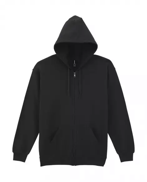 Cotton blend| Musta - Hoodies with and without zipper | Protecton - 18600BLACK - 1