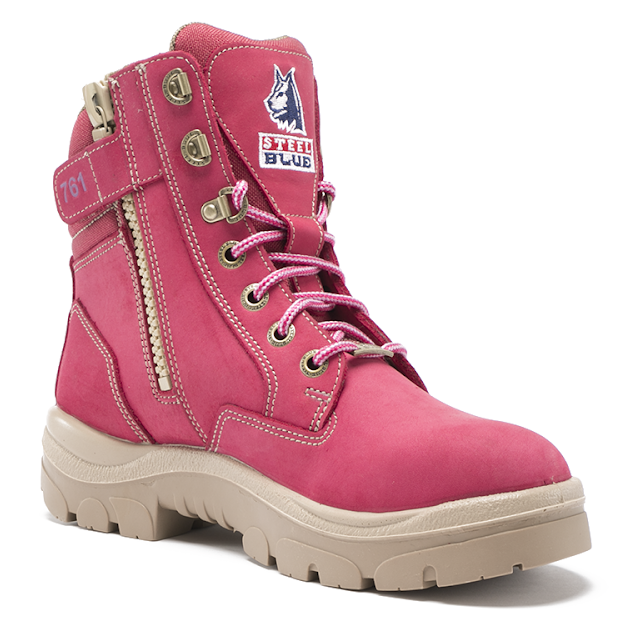 STEEL BLUE SOUTHERN CROSS ZIP - PINK LADIES TPU S3 - Turvavarsikengät ja maiharit - 592761-PNK - 1