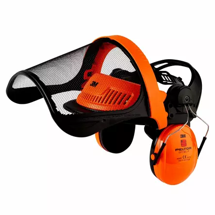 3M Peltor metsurin suojavisiiripaketti G500 Oranssi - Kasvosuojat - G500V5CH510-OR - 3