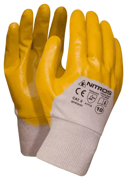 Nitrile | Cotton - Pinnoitetut työkäsineet - Nitros - 1