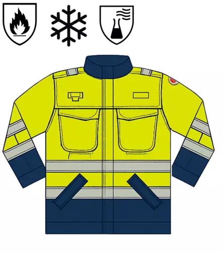 Dapro Multinorm FR Winter Jacket with chemical protection - FLAME RESISTANT JACKETS - C4-A-2-WINTEJACKET - 1