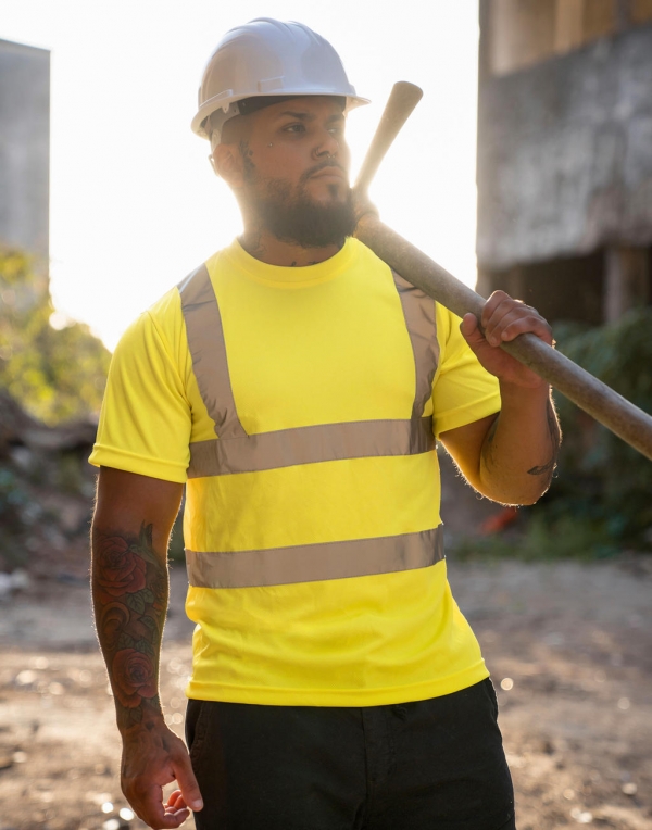 Korntex Cordoba Hi-Vis T-shirt yellow - HIVIS SHIRT - KXSHIRT - 1