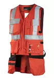 Yhteensopiva Turvavaljaan kanssa| RED - HIVIS VEST - 6320LU. - 1