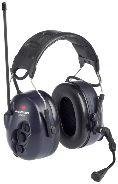 3M LiteCom hearing protection PMR 446 Band - Electronic Radio Headsets – Bluetooth Hearing Protection - MT53H7A4400-EU - 1