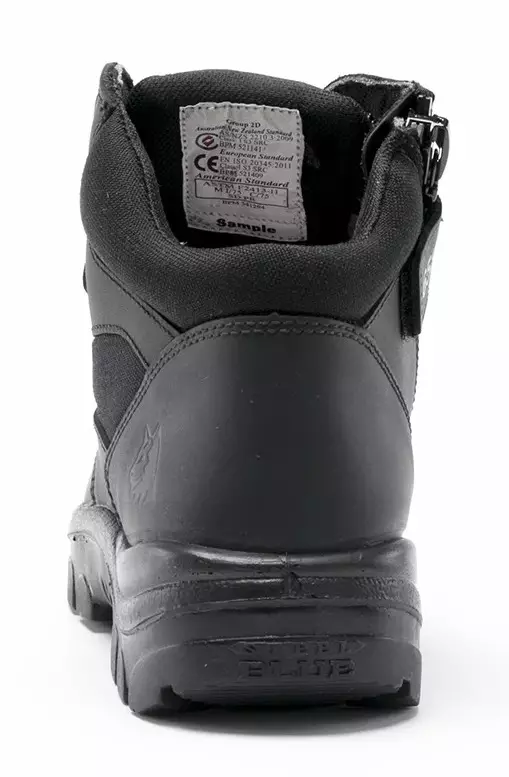 STEEL BLUE Safety Boot PARKES ZIP BLACK TPU SC S3 Mid high 95mm