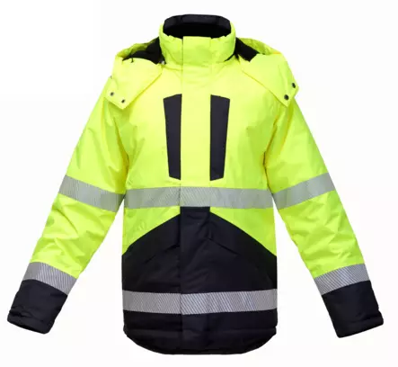 Bosafety Oxford ProShell Class 3 Winter Jacket Hardshell - High Visibility Winter Jackets EN ISO 20471 Class 1–3 - FB-8966_OX - 1