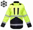 Bosafety Oxford ProShell Class 3 Winter Jacket Hardshell - High Visibility Winter Jackets EN ISO 20471 Class 1–3 - FB-8966_OX - 1
