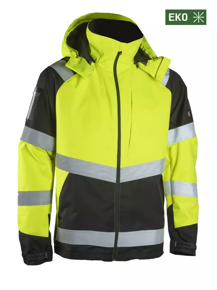 Dimex 6109Y Hi-Vis Safety Shell Jacket - JACKETS HIVIS - 6109Y - 1