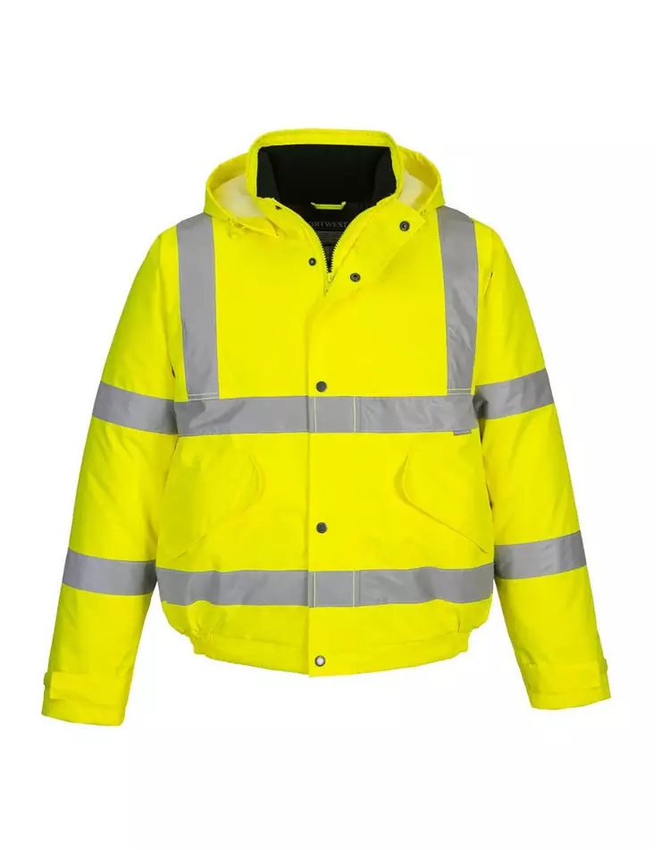 S466 Hi-Vis Winter Jacket waterproof lk3 - High Visibility Winter Jackets EN ISO 20471 Class 1–3 - S466YGY - 1
