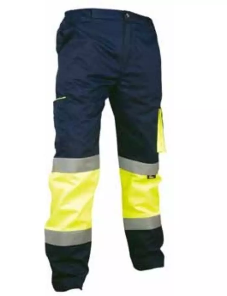 Vizwell VWTC17 Hi-Vis Pants LK1 yellow - HIVIS TROUSERS - VWTC17Y - 1